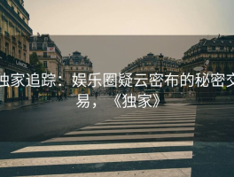 独家追踪：娱乐圈疑云密布的秘密交易，《独家》